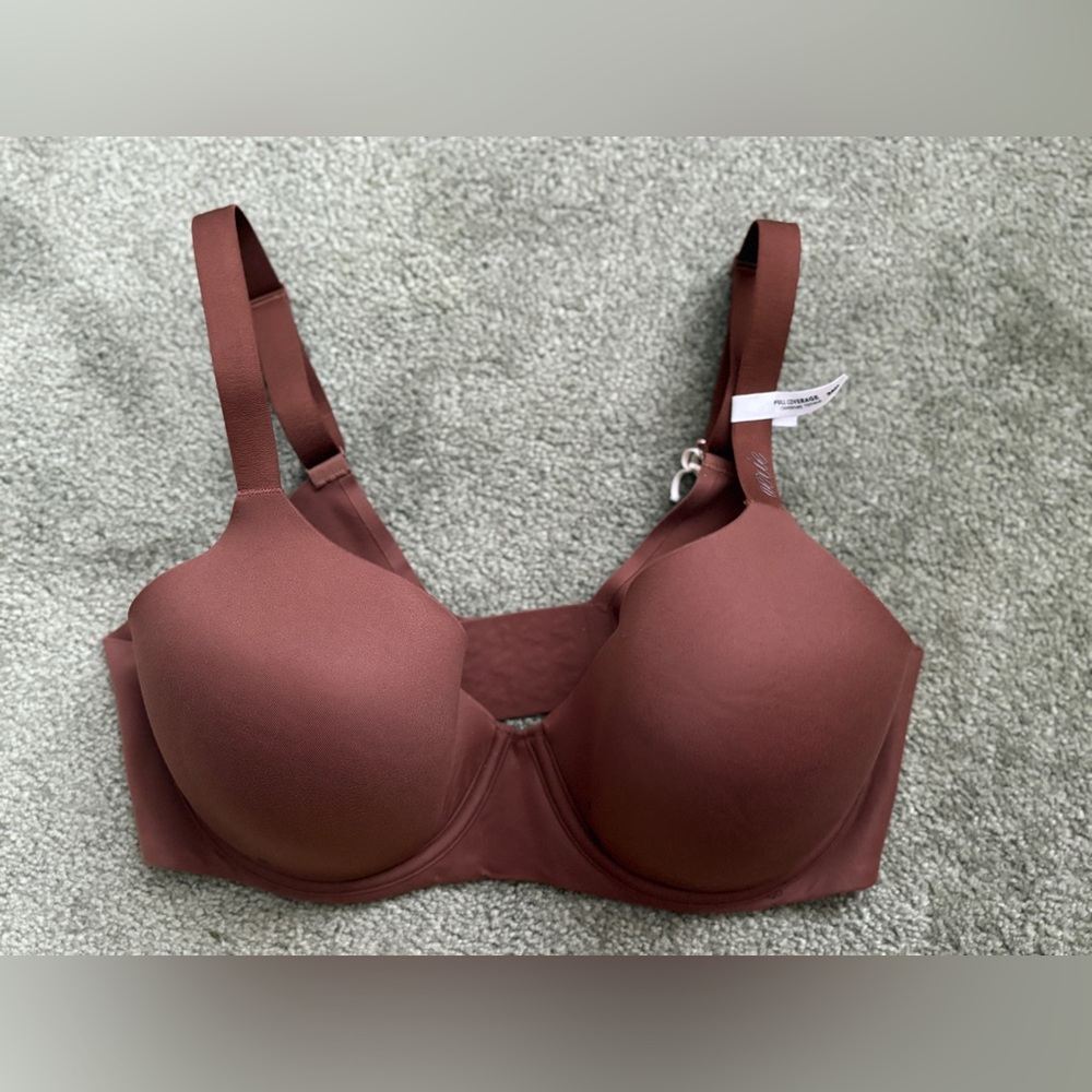 American Eagle Aerie Brown Smoothez Lightly Lined Bra Underwire Support sz 36D